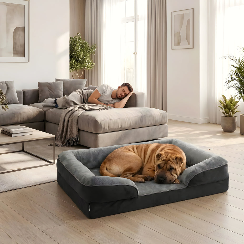 Panier orthopédique déhoussable pour grand chien