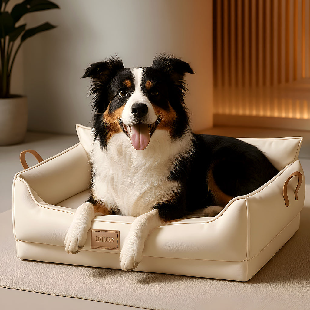 Panier orthopédique en latex naturel antiacarien pour chien