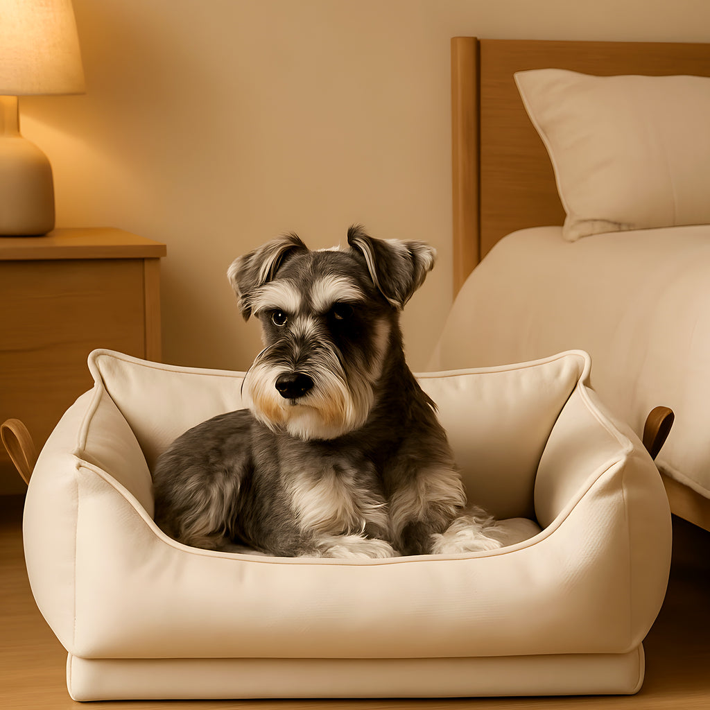 Panier orthopédique en latex naturel antiacarien pour chien