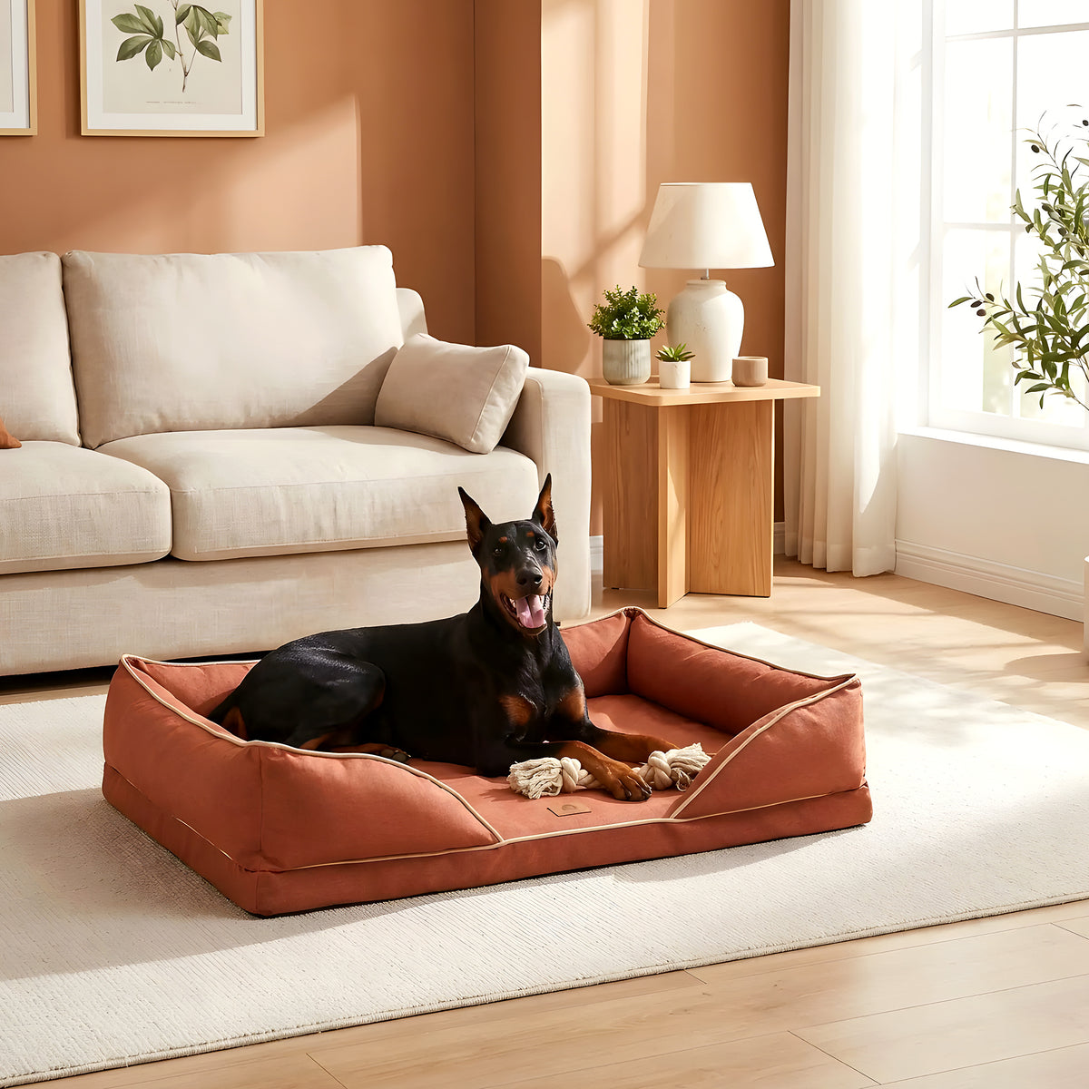 Panier orthopédique en mousse gel pour chien