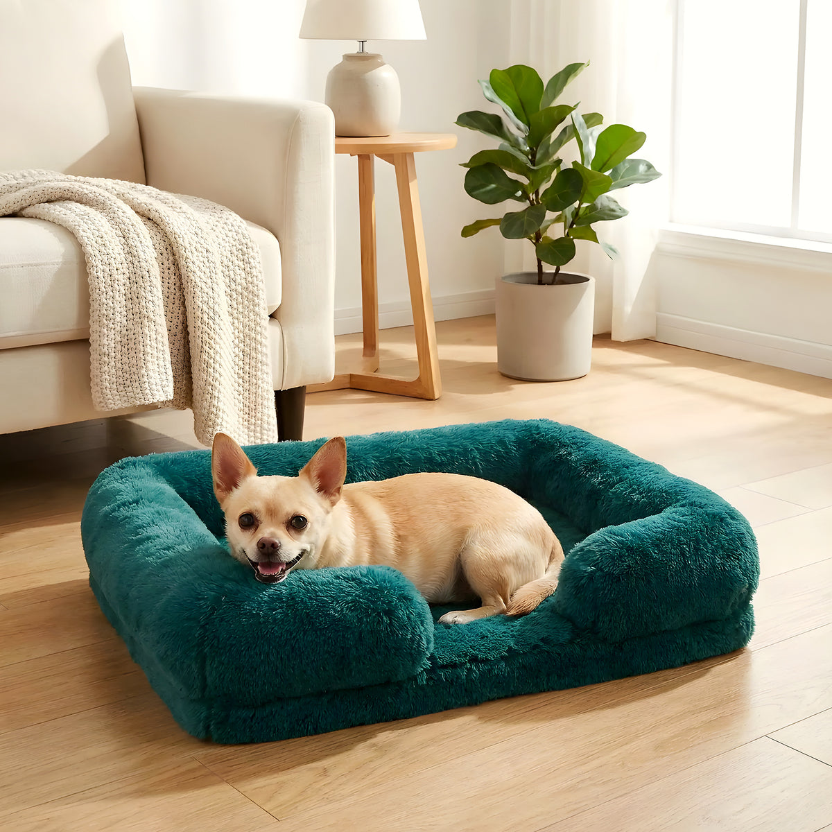 Panier orthopédique en polaire spécial chihuahua, 5 coloris