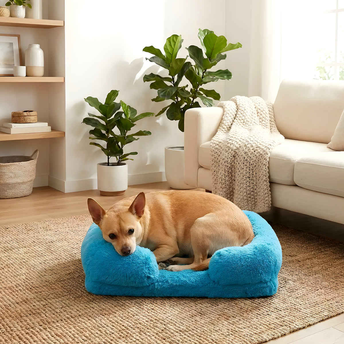 Panier orthopédique en polaire spécial chihuahua, 5 coloris