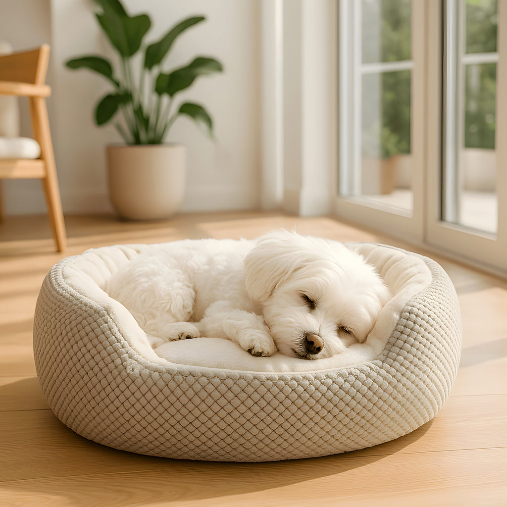 Panier orthopédique en œuf 100 % coton pour petit chien