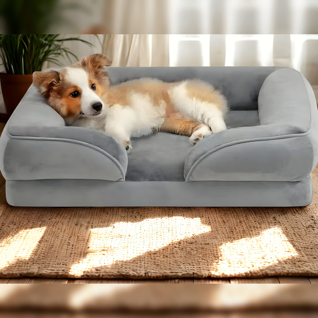 Panier orthopédique surélevé 18 cm pour chien, S à L