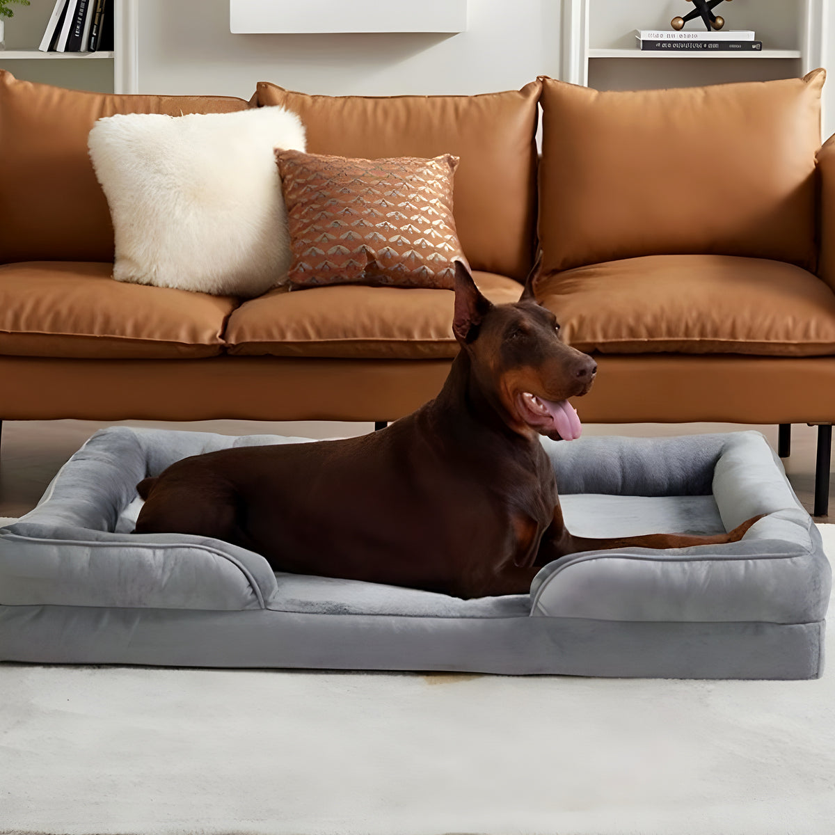 Panier orthopédique surélevé 18 cm pour chien, S à L