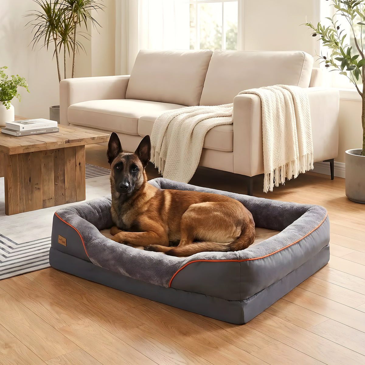 Panier orthopédique XXL pour grand chien jusqu'à 70 kg