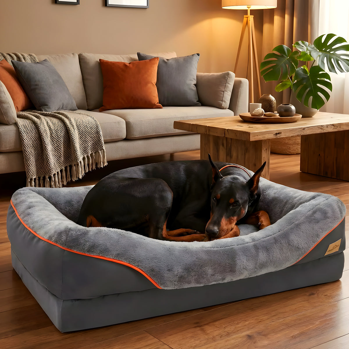 Panier orthopédique XXL pour grand chien jusqu'à 70 kg