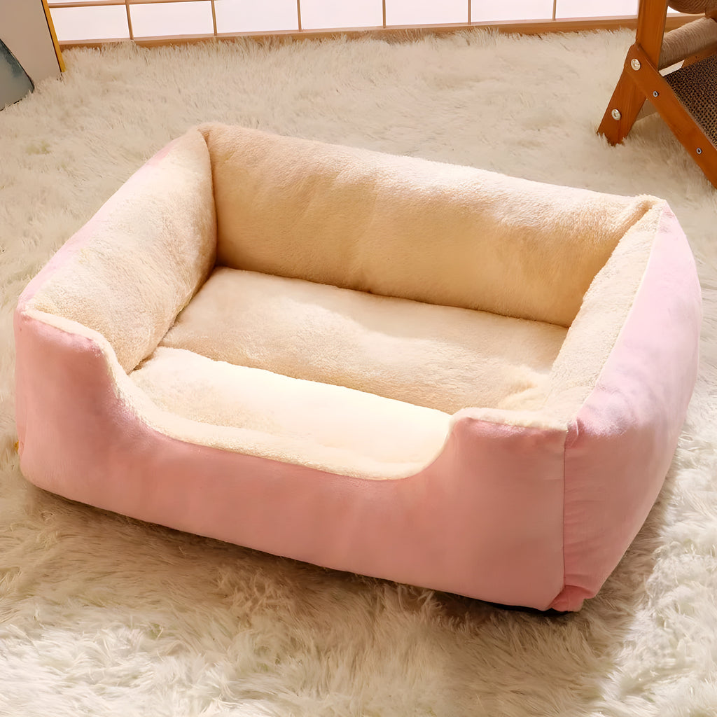 Panier peluche pour chat