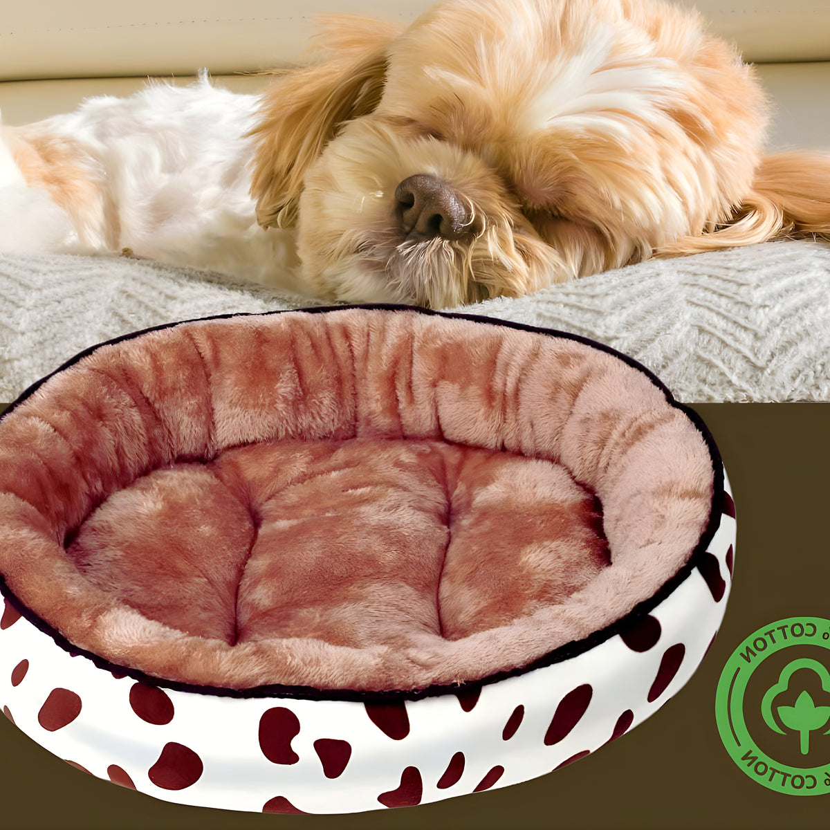 Panier réversible hiver / été pour chiot et petit chien