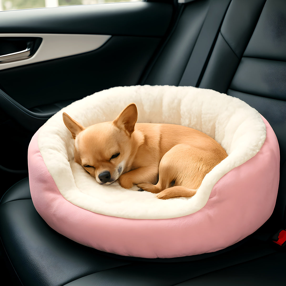 Panier rond 100 % coton pour chihuahua