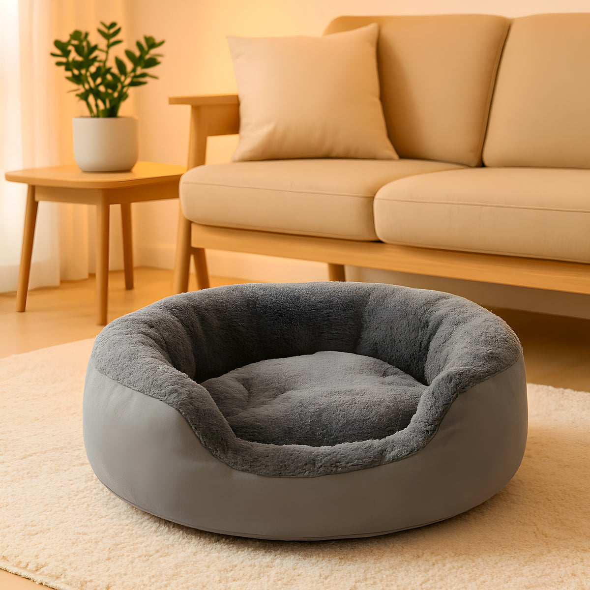 Panier rond 100 % coton pour chihuahua
