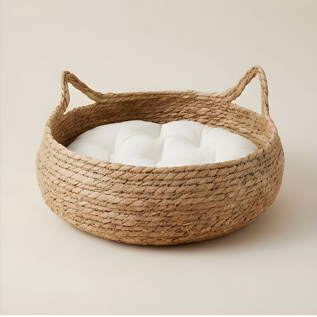 Panier rond en rotin