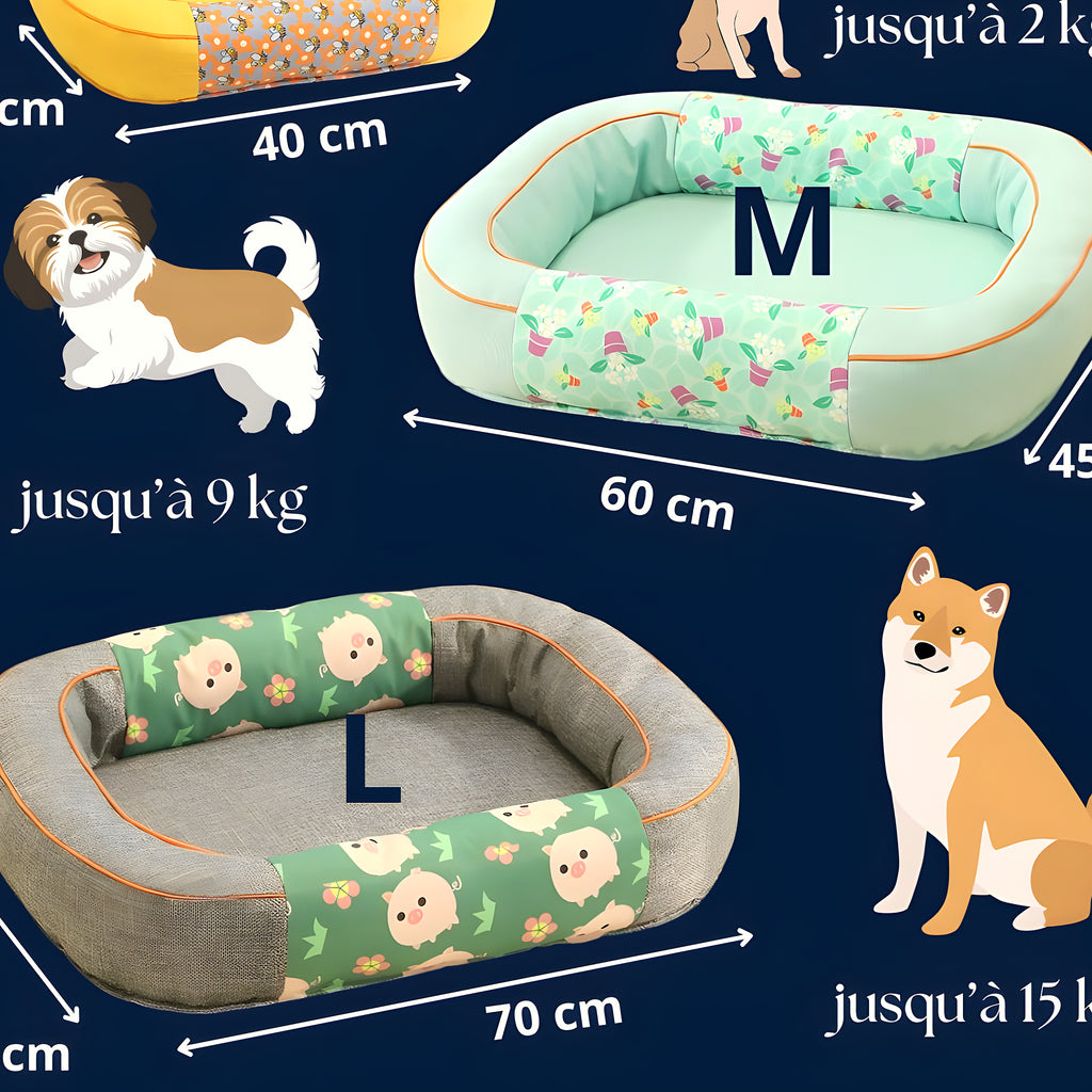 Panier solide renforcé anti-mordillement pour chien