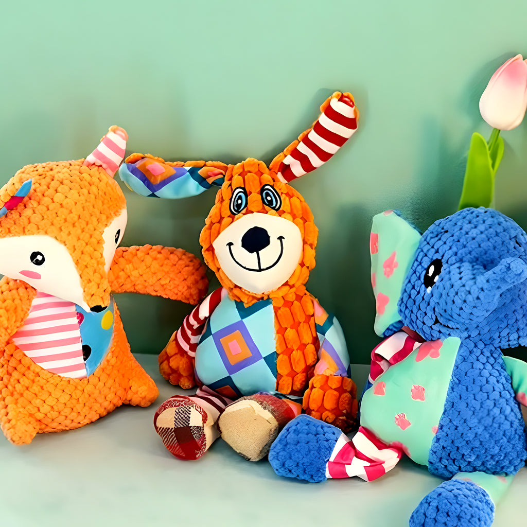 Peluche anti-stress pour chien et chiot, 3 modèles