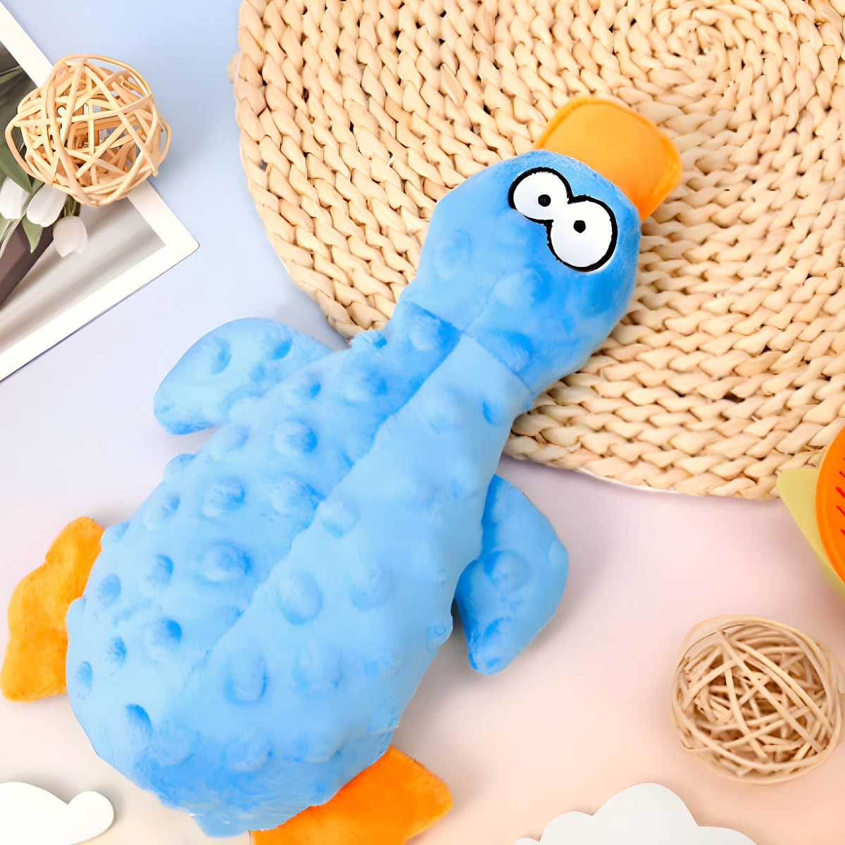 Peluche interactive qui stimule les sens du chien