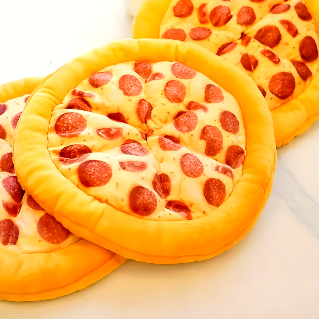 Peluche pizza ou donut qui couine pour chien