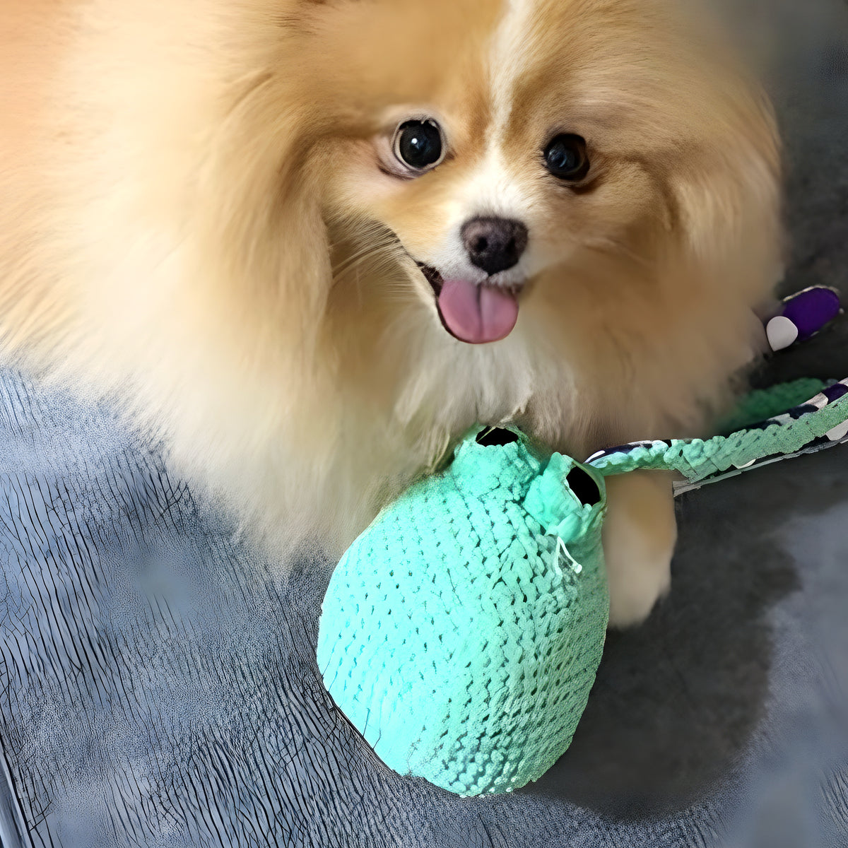 Peluche poulpe pour chien