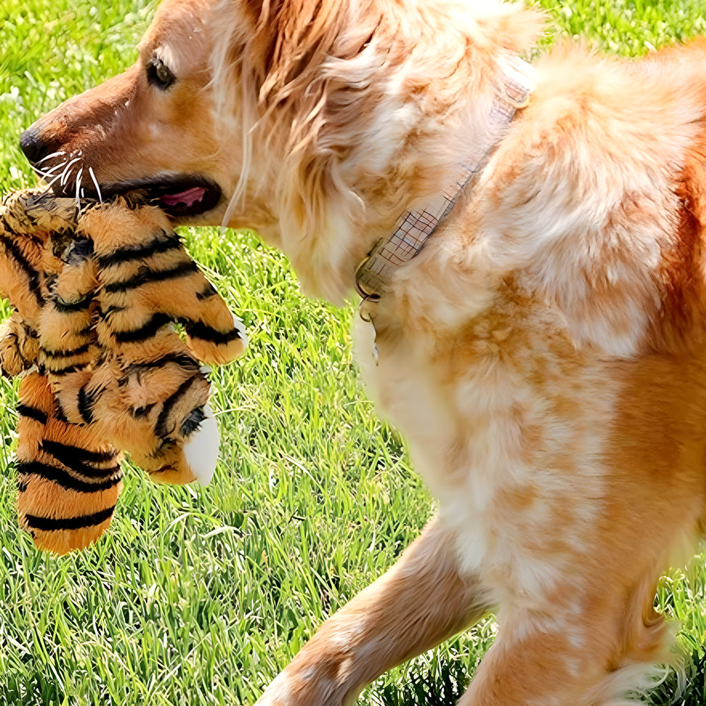 Peluche safari sans rembourrage à double couineur
