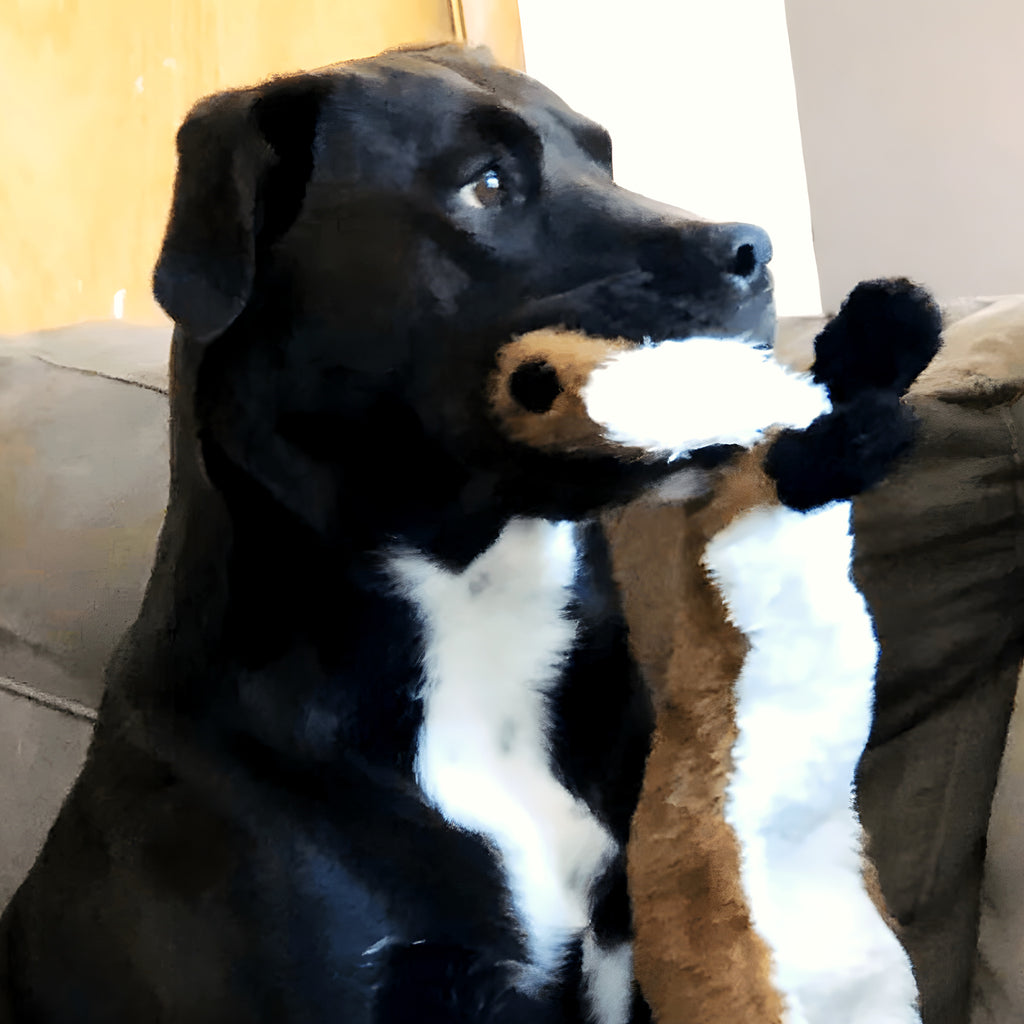 Peluche sans rembourrage à double couineur, 5 animaux