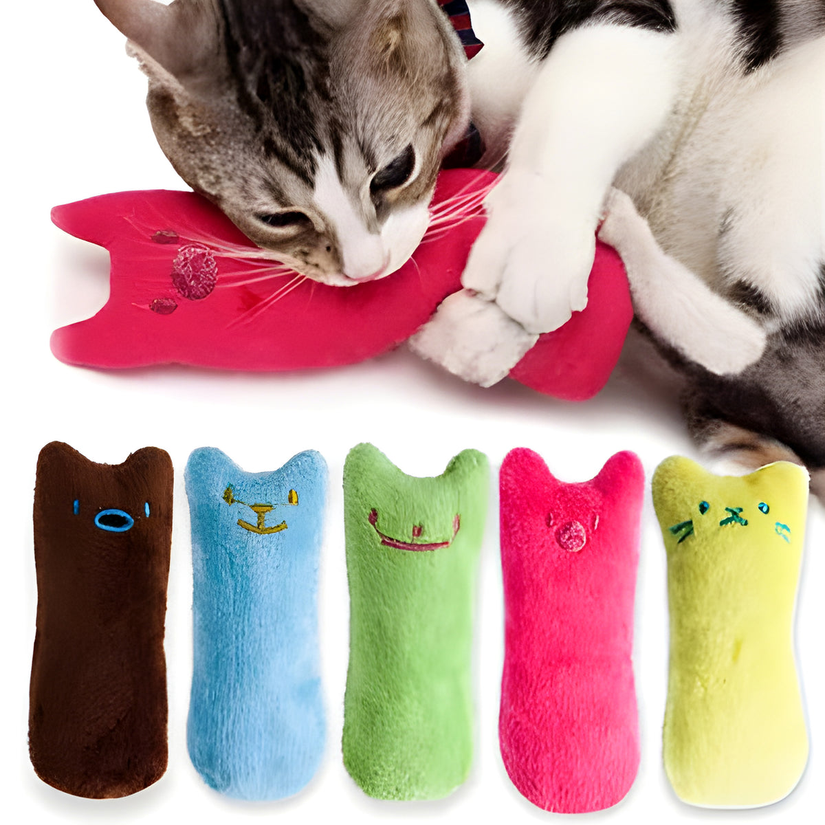 Peluche sonore à l'herbe à chat