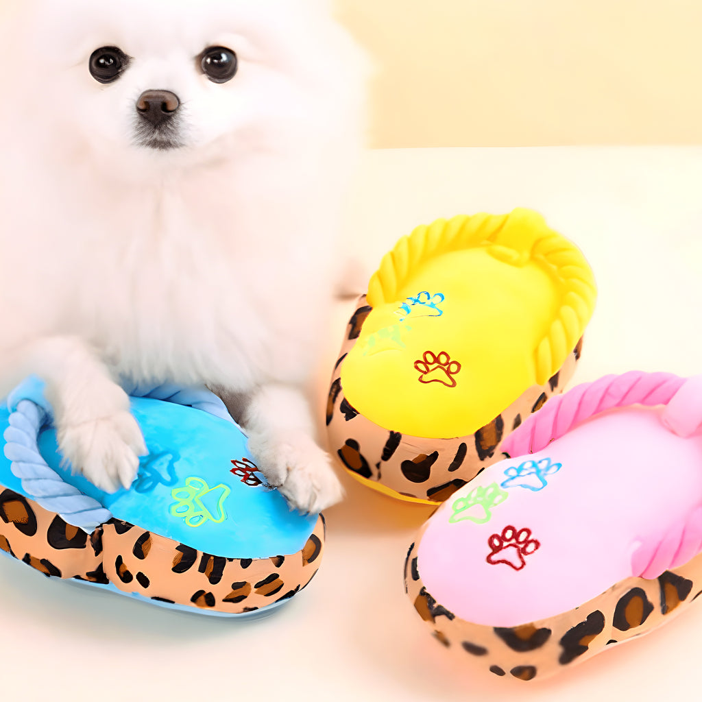 Peluche tong en coton pour chiot et petit chien