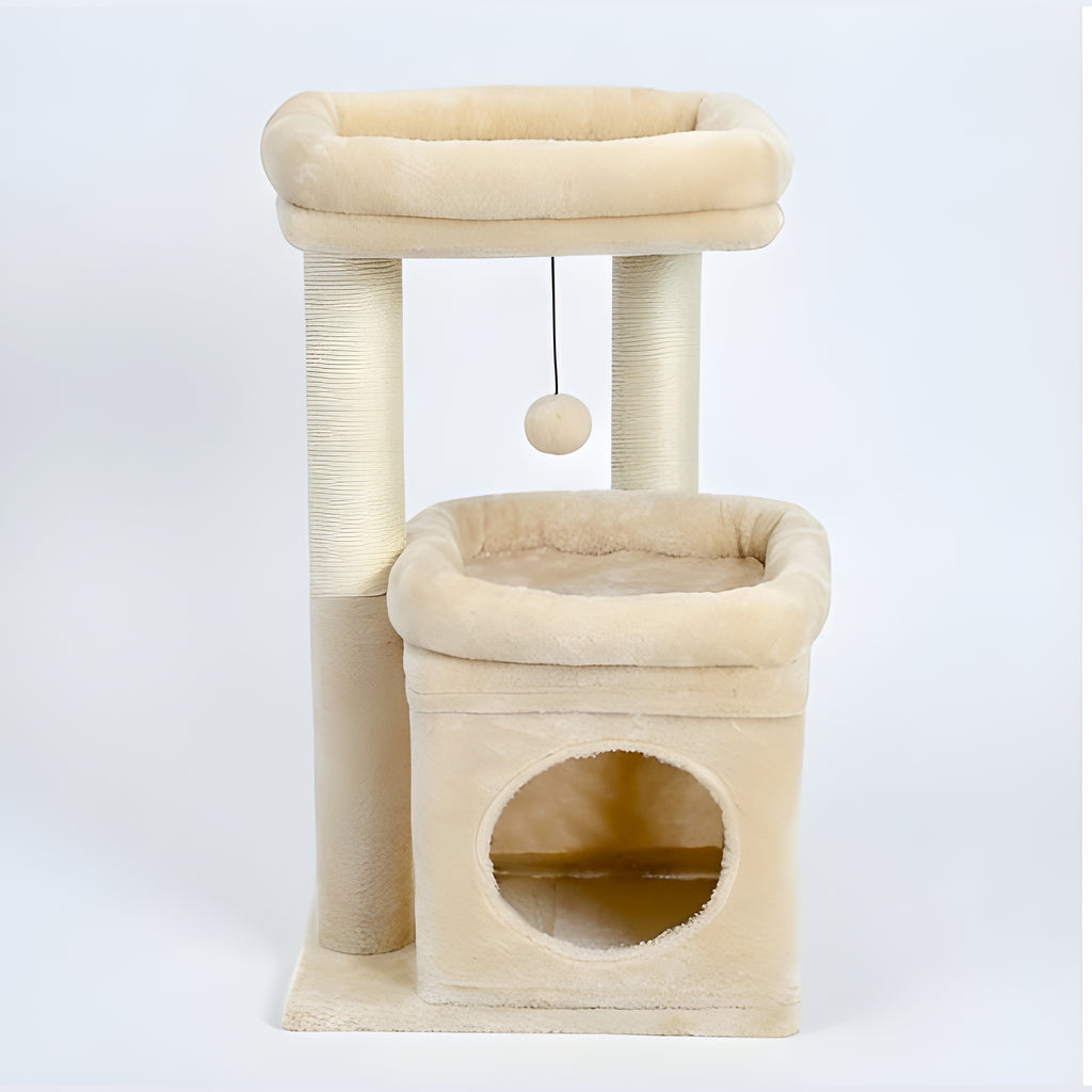 Petit arbre à chat avec niche
