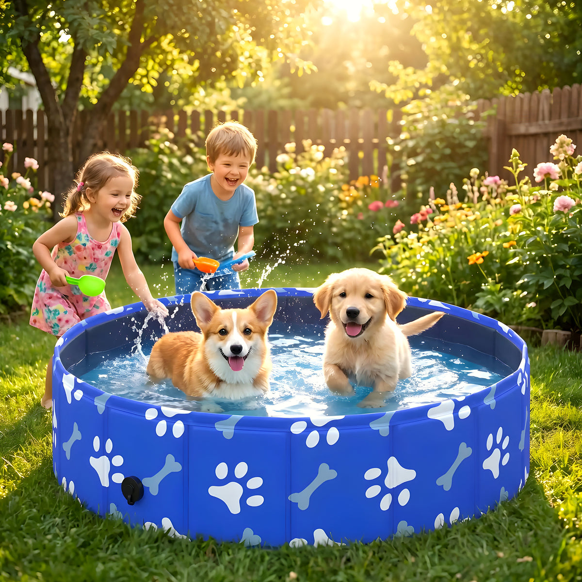 Petit bassin rigide 80 cm pour chiot