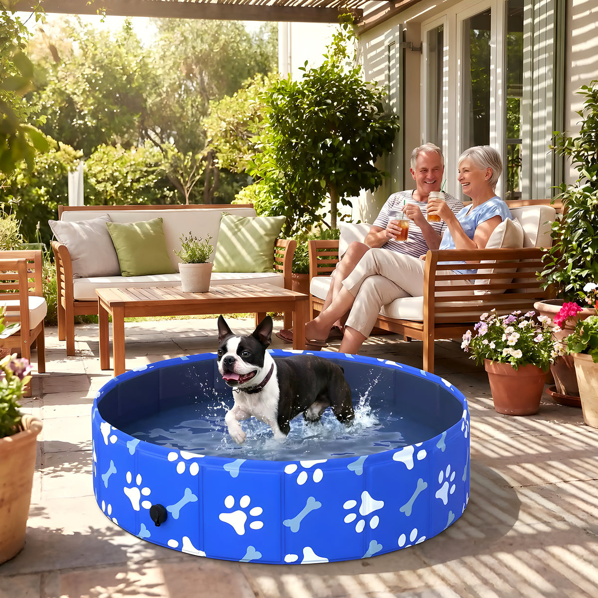 Petit bassin rigide 80 cm pour chiot