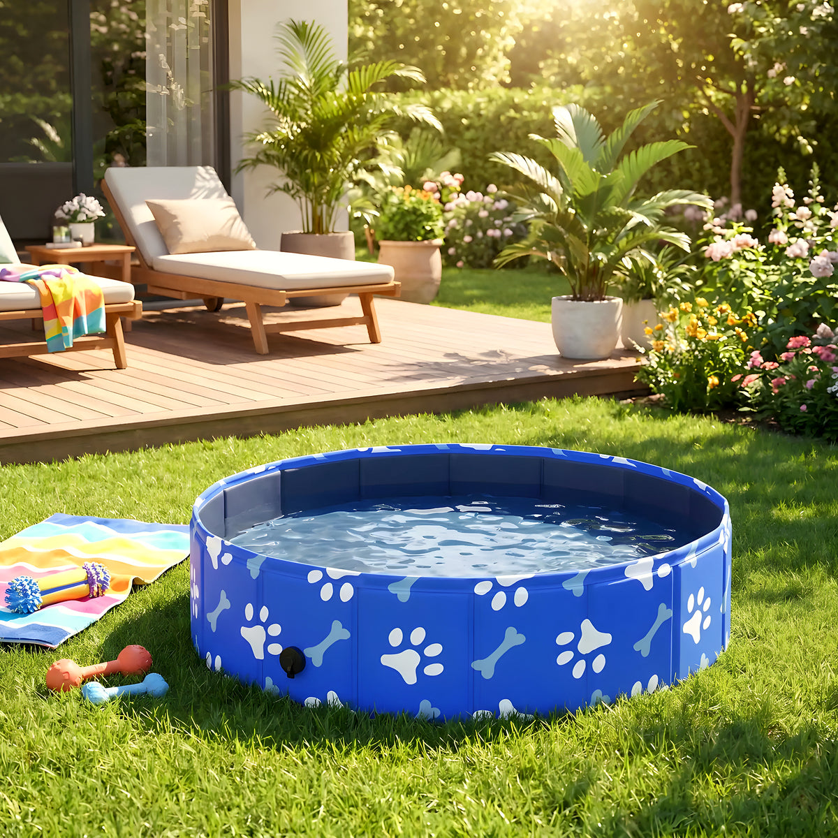 Petit bassin rigide 80 cm pour chiot