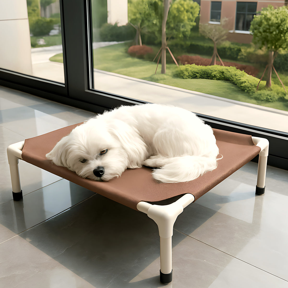 Petit lit de camp 52 x 52 cm pour chiot, 4 coloris