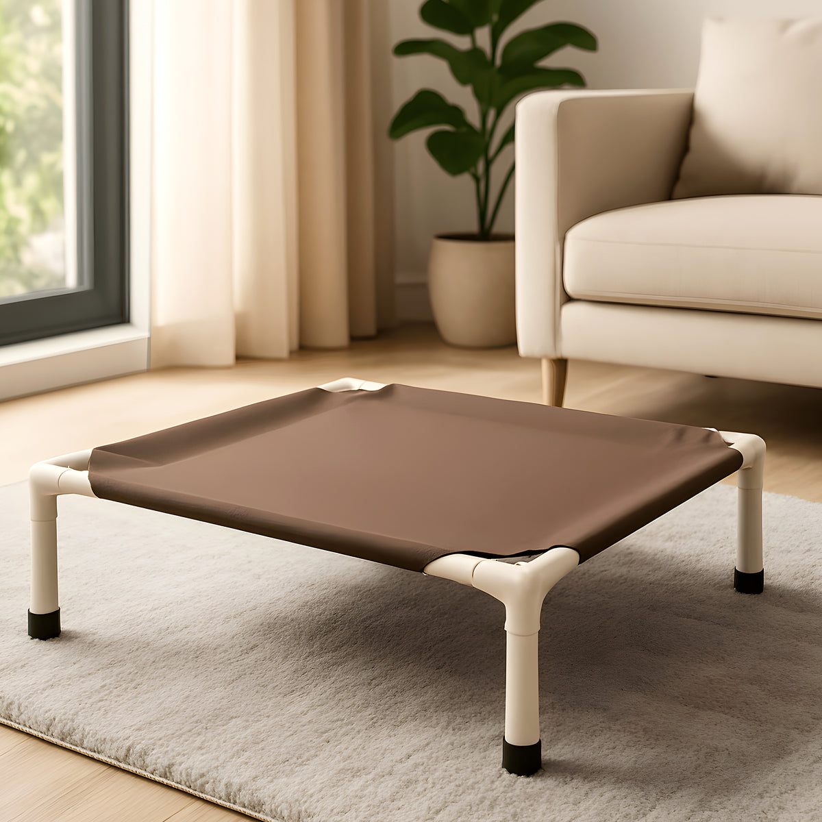 Petit lit de camp 52 x 52 cm pour chiot, 4 coloris