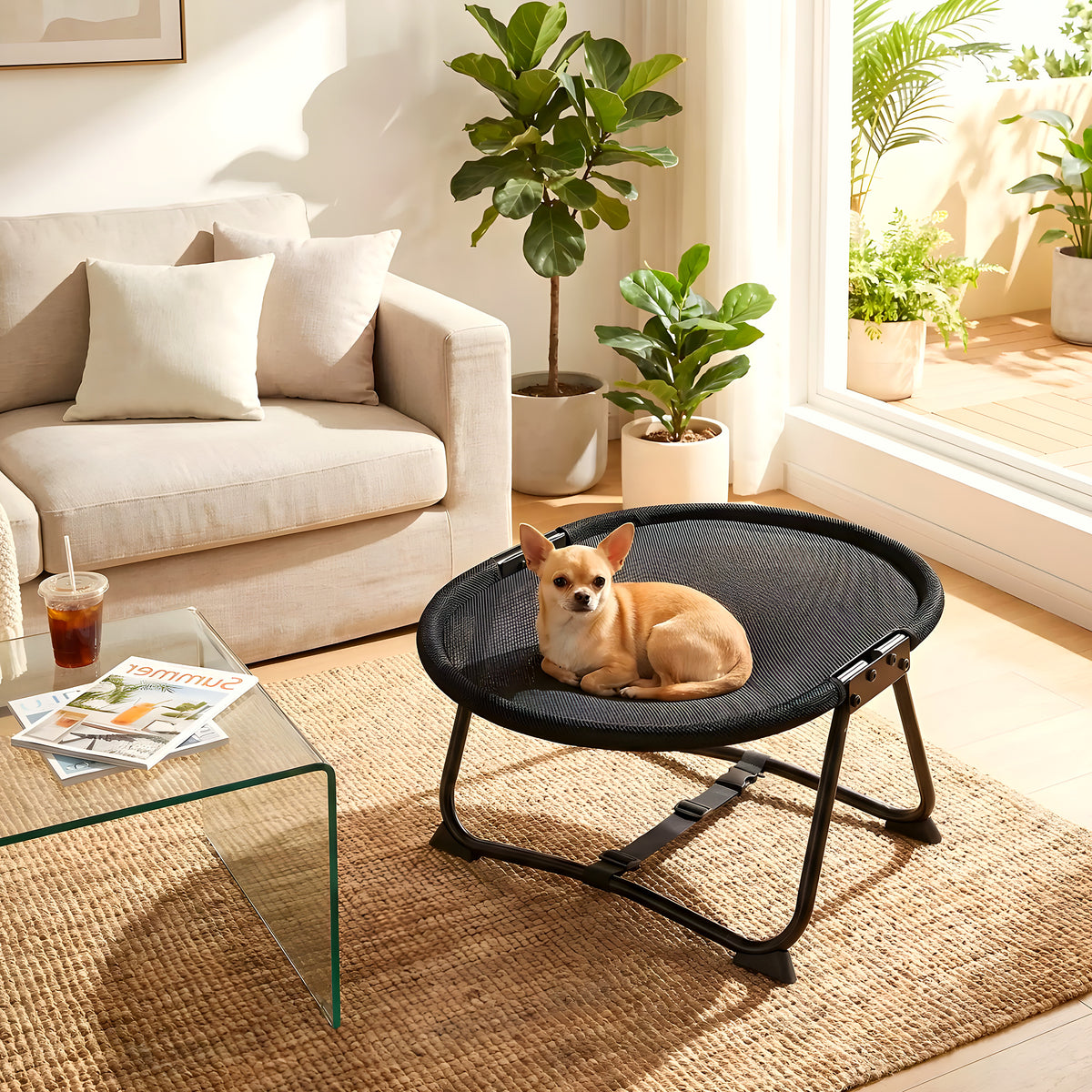 Petit lit de camp chaise pliable pour mini chien