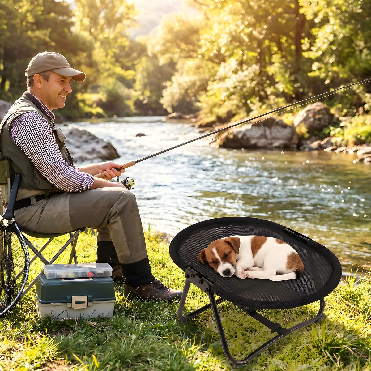Petit lit de camp chaise pliable pour mini chien