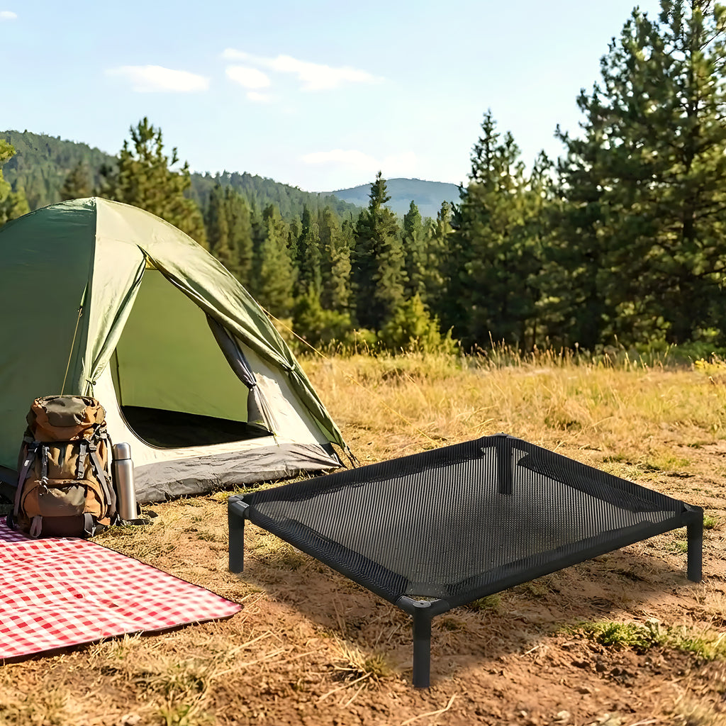 Petit lit de camp surélevé pour chien jusqu'à 15 kg