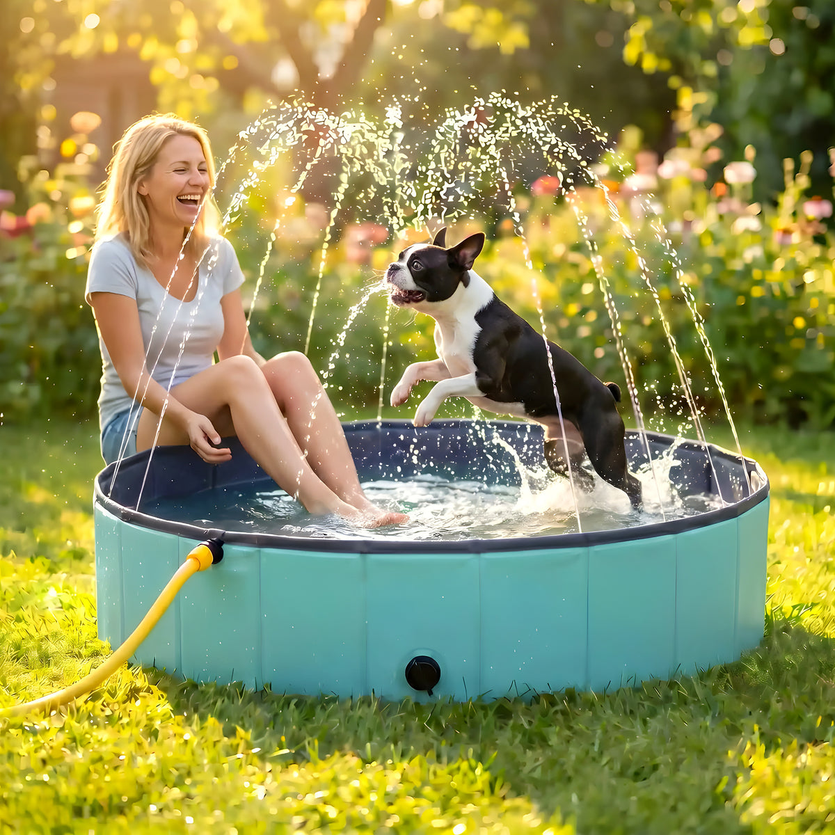 Piscine rigide 80 cm pour chiot et petit chien
