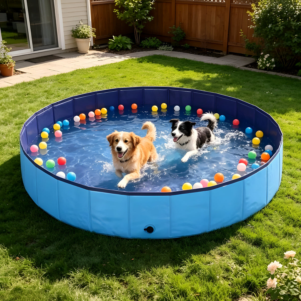 Piscine rigide géante Ø200 cm pour chien
