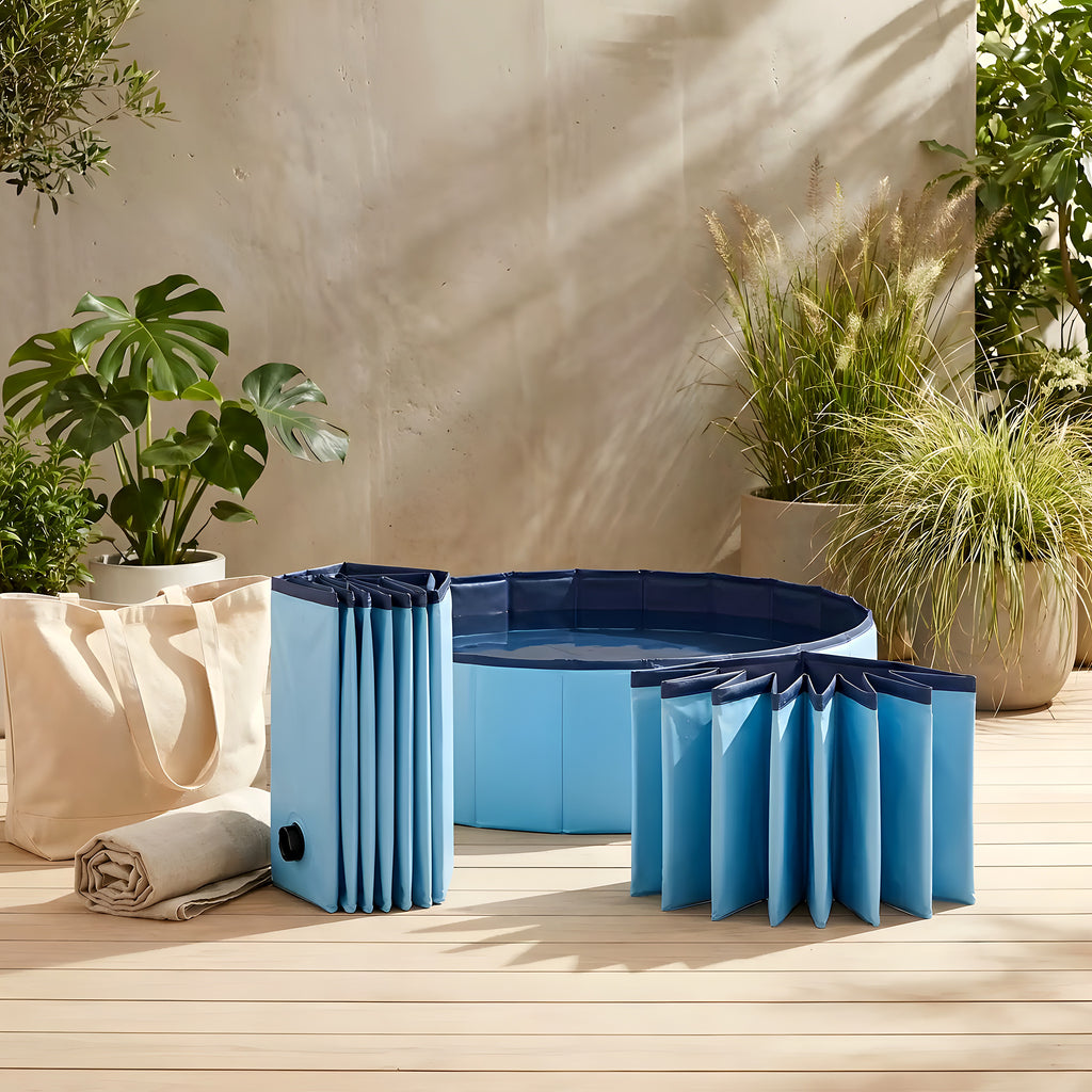 Piscine rigide pliable 100 cm pour chien, 235 litres