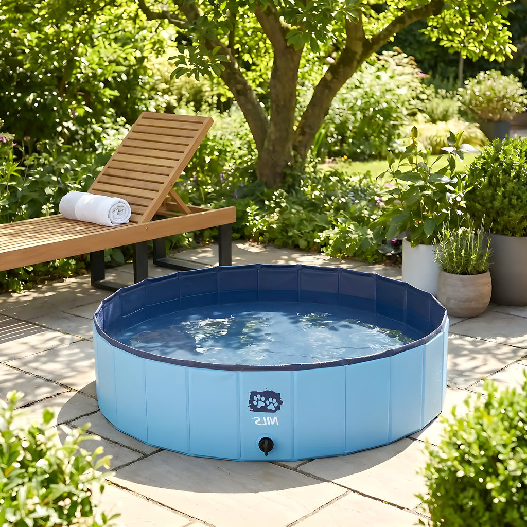 Piscine rigide pliable 100 cm pour chien, 235 litres
