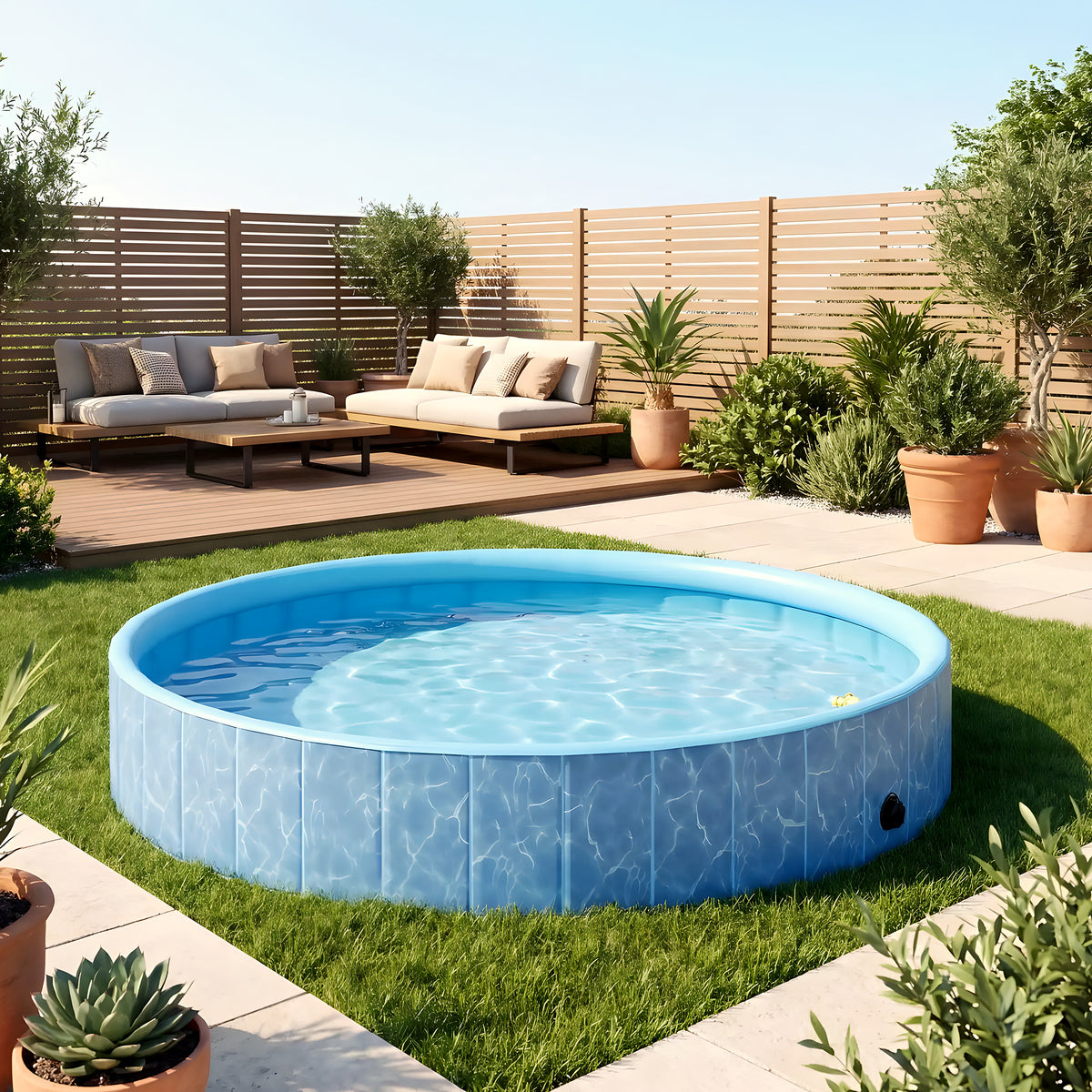 Piscine rigide XXL 160 cm pour grand chien