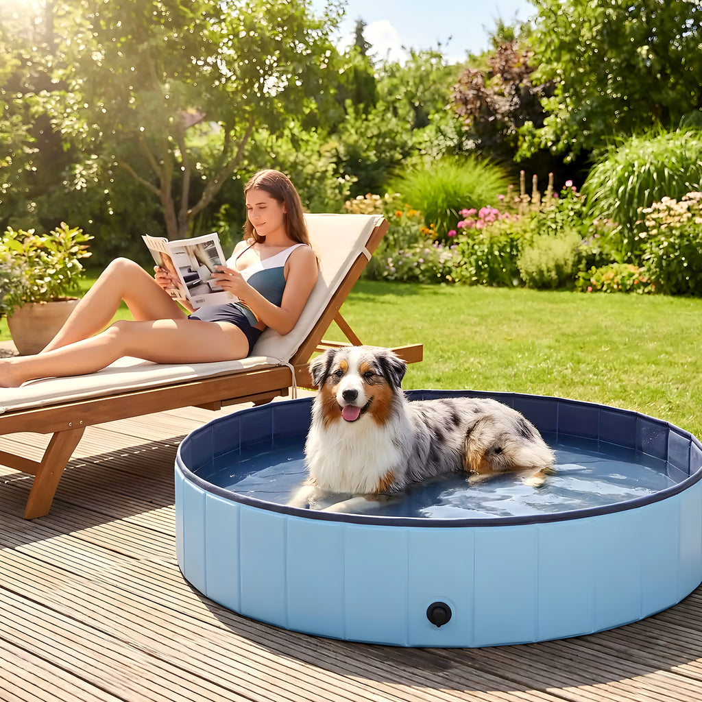 Piscine XXL 160 cm pour gros chien jusqu'à 80 kg