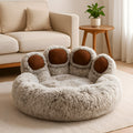 Pouf apaisant en peluche pour chien, 4 tailles