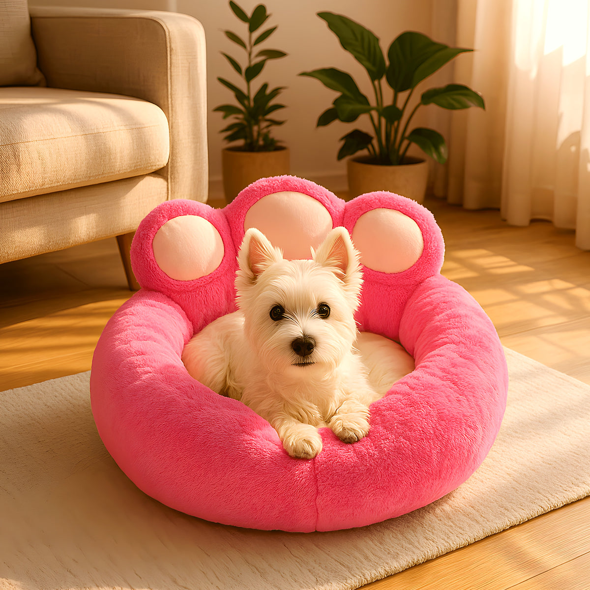 Pouf sofa 100 % coton pour chien, du chihuahua au moyen chien
