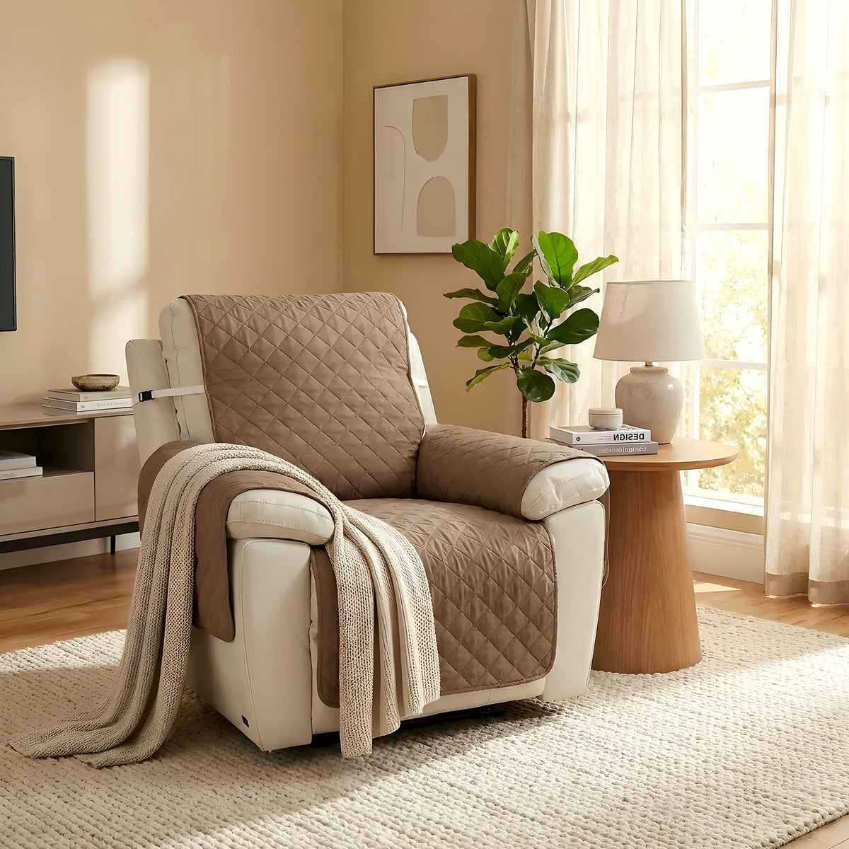 Protection matelassée pour fauteuil relax, 3 coloris