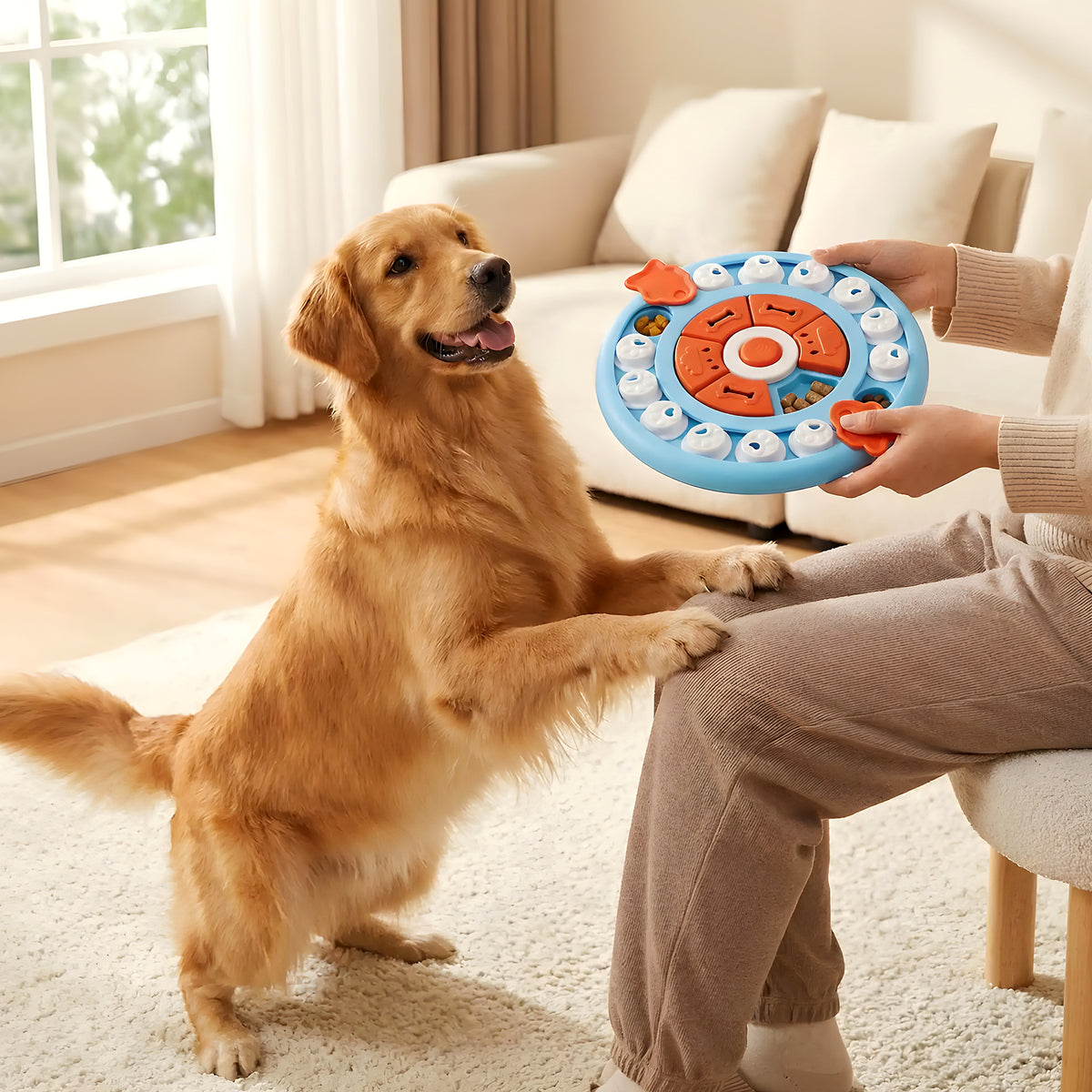 Puzzle intelligent anti-glouton 20 compartiments pour chien