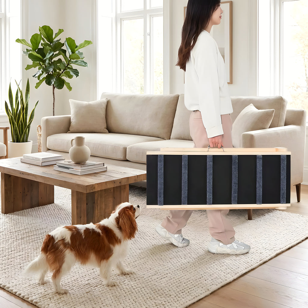 Rampe en bois 5 hauteurs pour chien jusqu'à 35 kg