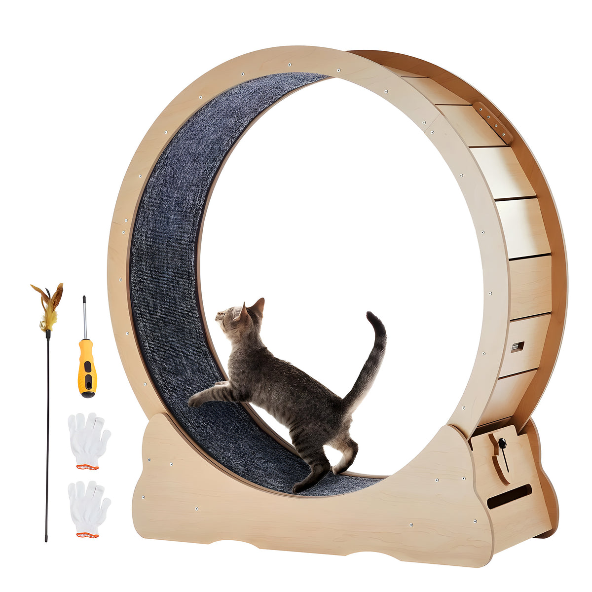 Roue d'exercice pour chat 132 cm