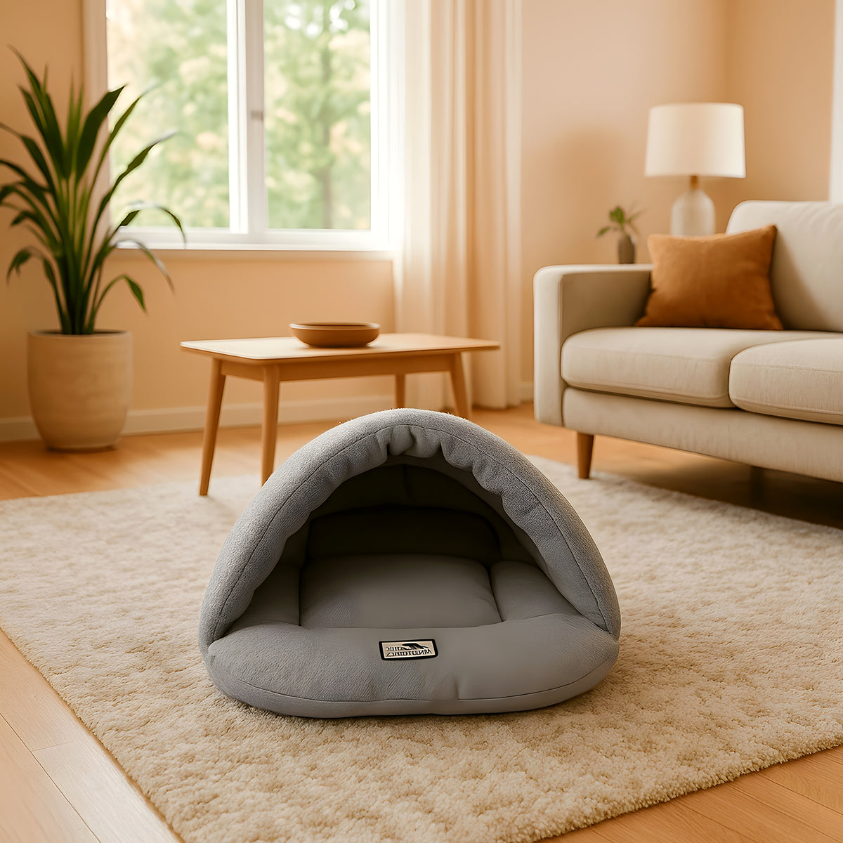 Sac de couchage grotte en polaire pour petit chien