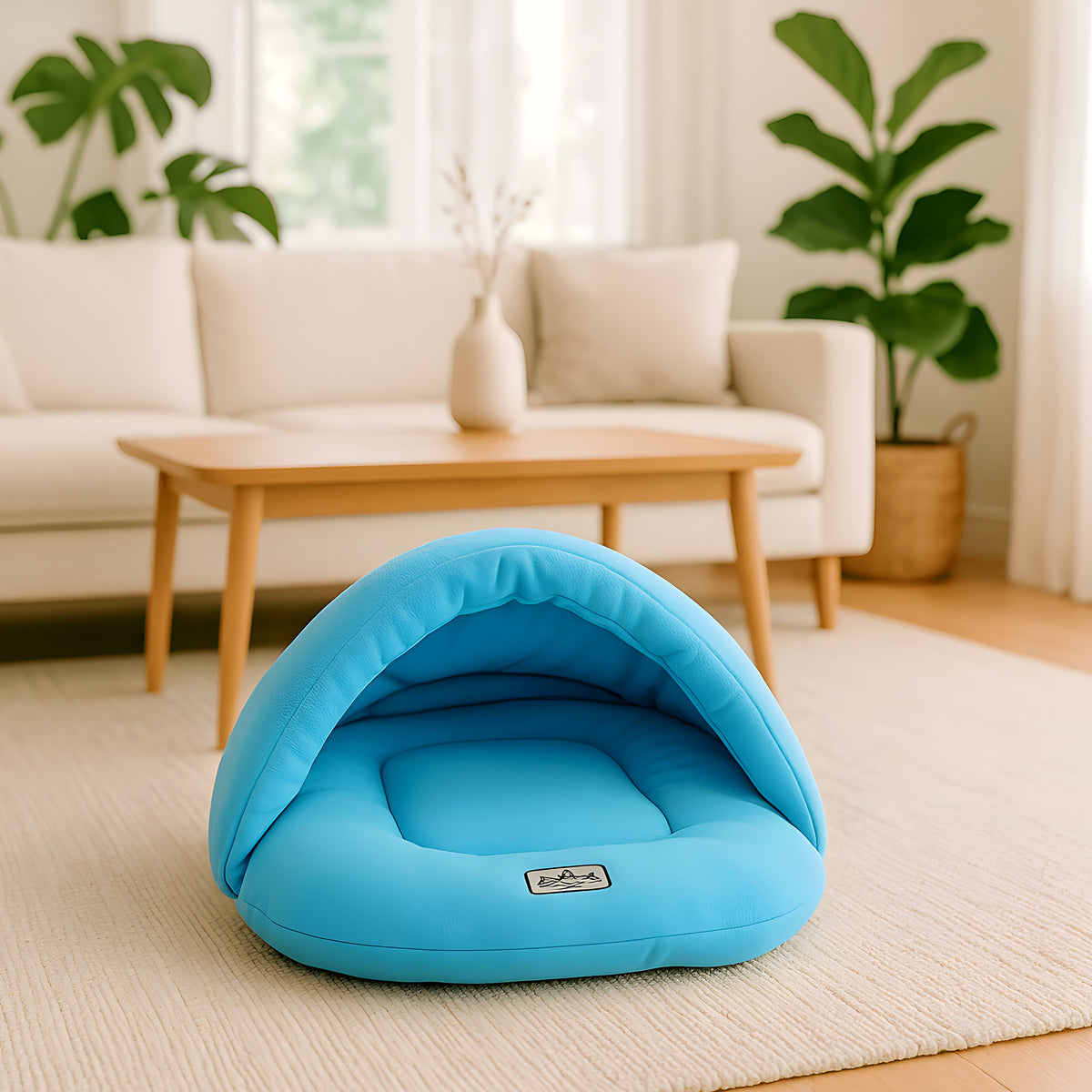 Sac de couchage grotte en polaire pour petit chien
