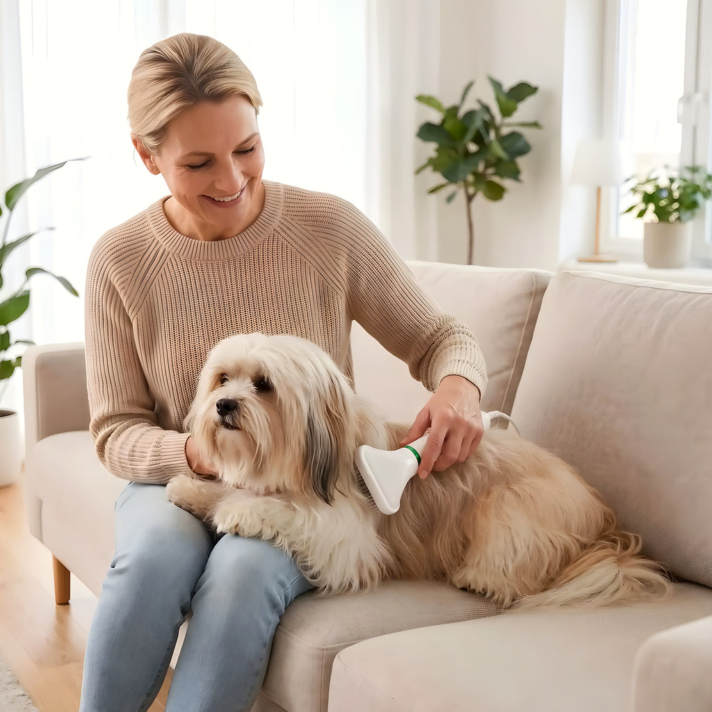 Séchoir et brosse 2-en-1 silencieux pour chien