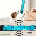 Serpent en peluche qui couine pour chiot et chien